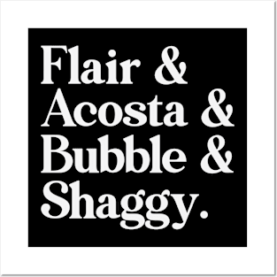 Flair Acosta Bubble Shaggy Merch Posters and Art